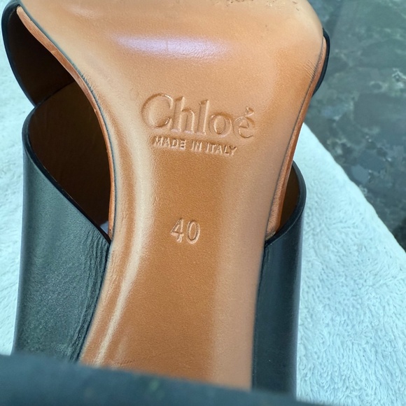 Chloe Criss Cross Black Sandals -size 40 (9.5-10) - Picture 6 of 6